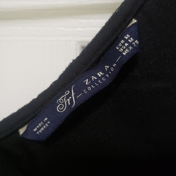 🌿 3/$20 🌿 Zara Lace Sleevless Top Black Size M - Picture 5 of 5